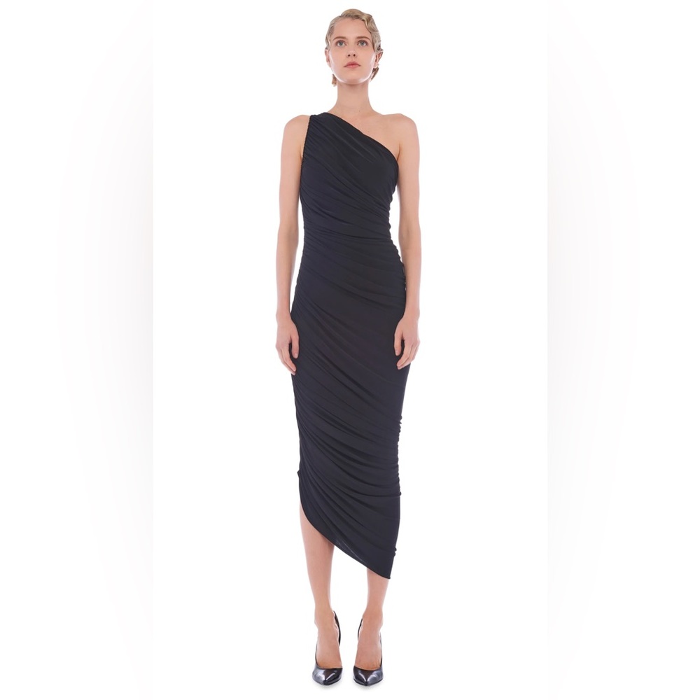 Norma Kamali Diana Gown in Black, Size L